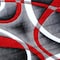 Flash Furniture Red 4' x 4' Modern Plush Abstract Area Rug KP-RG951-44-RD-GG - alternate 7